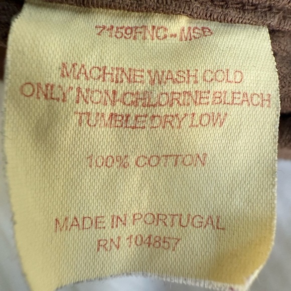 AG Adriano Goldschmied XL Corduroy Shirt Brown Long Sleeve 100% Cotton - Picture 6 of 7